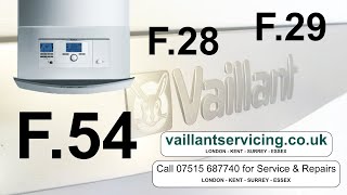 VAILLANT ECOTEC BOILER F54 F28 F29 fault codes what does this mean And how to fix Gas Valve [upl. by Aneekan]