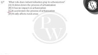 What role does industrialization play in urbanization [upl. by Hamal]