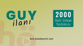 GUY  Gelir Uzman Yardımcılığı sınavı 2000 Alım İlanı [upl. by Aitret448]