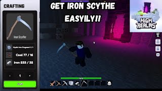 How to easily get Iron Scythe easily High Realms  ROBLOX [upl. by Zoubek]