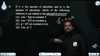 If x is the amount of adsorbate and m is the amount of adsorbent which of the following relatio [upl. by Karly]