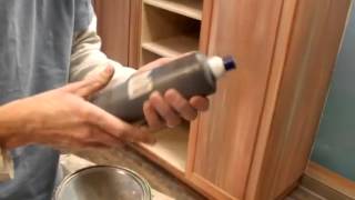 Using faux glaze for wood grain effect [upl. by Aala]