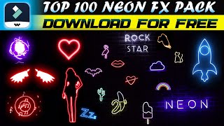 TOP 100 Neon FX Pack Free Download  Download Free Glowing VFX [upl. by Carry688]