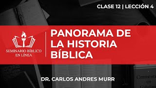 Panorama de la Historia Bíblica Hermenéutica  Clase 12  Lección 4 [upl. by Ynattirb]