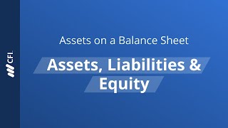 Assets on a Balance Sheet Assets Liabilities amp Equity [upl. by Sletten]