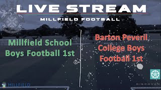 Millfield Sport TV  Football Boys 1st vs Barton Peveril College [upl. by Suirtemed]