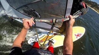 High Speed Windsurf Jibing [upl. by Anelehs]