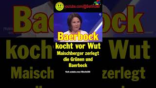 Maischberger Grünen Baerbock lugverkehrskonzept Flugverkehr Kurzstrecken bahn schiene [upl. by Nonrev]