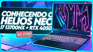 Conhecendo o NOVO PREDATOR HELIOS NEO 16 ao vivo i7 13700HX  RTX 4050 Bench172 [upl. by Namlak]