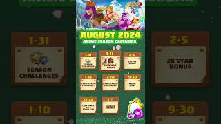 Anime in Clash of Clans 😍 coc  August calendar shorts youtubeshorts [upl. by Oreves]