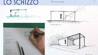 tutorial di architettura dalla linea al rendering  LO SCHIZZO [upl. by Nattirb]