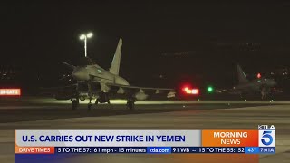 US continues airstrikes against Houthi rebels in Yemen [upl. by Jake484]