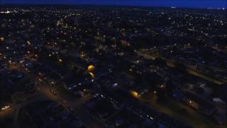 View over Marsh Farm Housing Estate Luton Bedfordshire tonight [upl. by Karlotte]