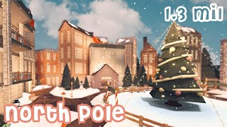 North Pole SpeedBuild  ROBLOX BLOXBURG   tour [upl. by Powe]