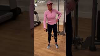 Jan Collins 75 YO  Morning hotel gym workout  “One Day at a Time”  Juanita du Plessis [upl. by Edivad135]