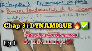 Mécanique du point  DYNAMIQUE Chap3 résumé des relations 💯✅️ [upl. by Sikleb]