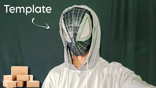 How to Make Spiderman Mask with cardboard [upl. by Tillman]