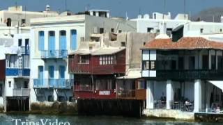 Greece Mykonos Town Walking Tour [upl. by Ilrac]