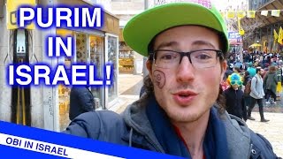 PURIM IN ISRAEL  ITS CRAZY HERE [upl. by Yemerej81]