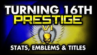 MW3  Turning 16th Prestige  My Stats Titles amp Emblems [upl. by Derraj]