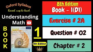 D1 Math Book Chapter 2 Exercise 2A Question  02  Fraction  Understanding Math [upl. by Aynotahs408]