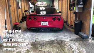 2008 Corvette Z06 RPM B3 Cam  Untuned [upl. by Asserat]