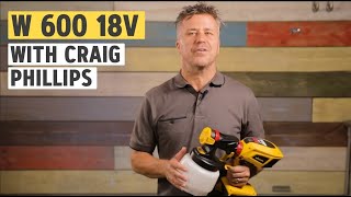 W 600 FLEXiO 18V Cordless Paint Sprayer with Craig PhiIlips  WAGNER [upl. by Ellened]