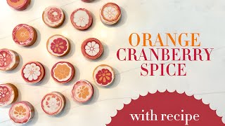 Making Orange Cranberry Spice Soap Kaleidoscope Design Technique  With Recipe [upl. by Ottilie]