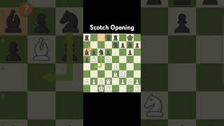 Scotch Opening Excellent Game with Sacrificing Queen chess şahmat satranç shorts viral [upl. by Junno156]