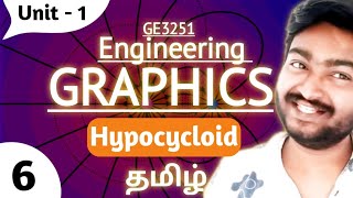 Hypocycloid in Tamil Engineering Graphics GE3251 Anna University Syllabus in Tamil [upl. by Bibby431]