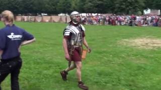 Football player vs Roman ballista  funny video [upl. by Direj364]