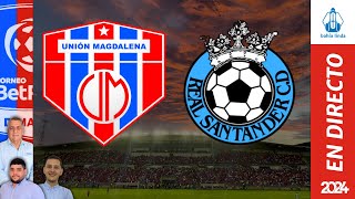 🎙️ ⚽ UNIÓN MAGDALENA VS REAL SANTANDER En Vivo hoy 🔵🔴 Partido Unión Magdalena Hoy [upl. by Ri166]