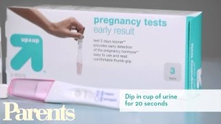 How to Take a Target Pregnancy Test  Parents [upl. by Efinnej]