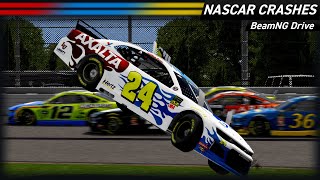 NASCAR Crashes 32  Daytona Edition  BeamNG Drive [upl. by Hortensia558]