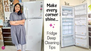 Sparkling Clean Your Fridge with me  Deep Clean A Fridge amp Freezer  Inside Out  Home HashTag Life [upl. by Ezitram]