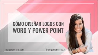 Cómo hacer logotipos con Word y Power Point TUTORIAL [upl. by Lleira6]