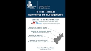 Foro de Posgrado Aprendices de Investigadores [upl. by Lynsey]