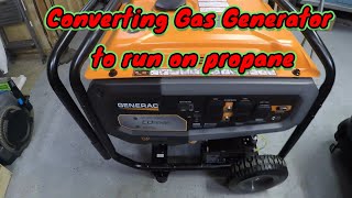 Converting Gas Generator to run on propane [upl. by Knepper425]