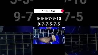 1 String Prinsesa Riff  Easy Tabs Guitar Fingerstyle Tutorial [upl. by Lotti770]