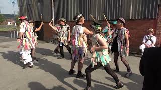 Ledbury Morris dance quotDilwyn followed by Clee Hillquot at Bromyard Folk Festival 2023 [upl. by Ronen]