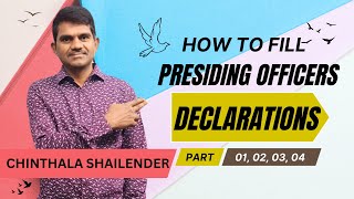 How to fill Presiding Officers Declarations PART 1 PART 2 PART 3 PART 4 [upl. by Mirelle]