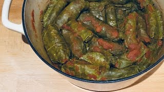 Koupepia  Cypriot Stuffed Vine Leaves [upl. by Hamrnand]