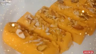 how to make healthy desserts at homehealthy summer dessert recipesno bakeno steam mango pudding [upl. by Ruthy533]