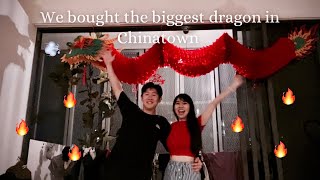 We bought a 5 meters dragon for CNY 🧧🐉 Lunar New Year vlog [upl. by Nnalatsyrc]