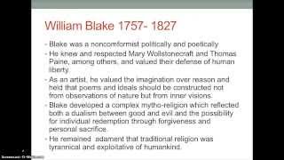 Blake Wordsworth and Coleridge [upl. by Llertal590]