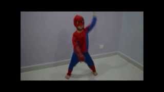 Gangnam Nunchaku Style with Peteformation kids Spiderman and MJTRex too [upl. by Gillie]