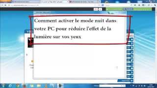 Activer le mode nuit dans windows 7 et windows 8 [upl. by Chloras]