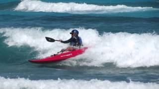 Surf Kayaking Long Caye Glovers Reef Belize [upl. by Eerok281]