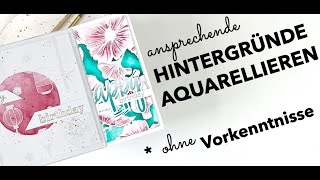 Aquarell auf Embossing testet Eure Aquarellfarben [upl. by Rinna]