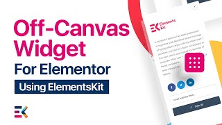 Elementor off canvas widget for menu and header  ElementsKit  AllinOne addons for Elementor [upl. by Berkeley200]